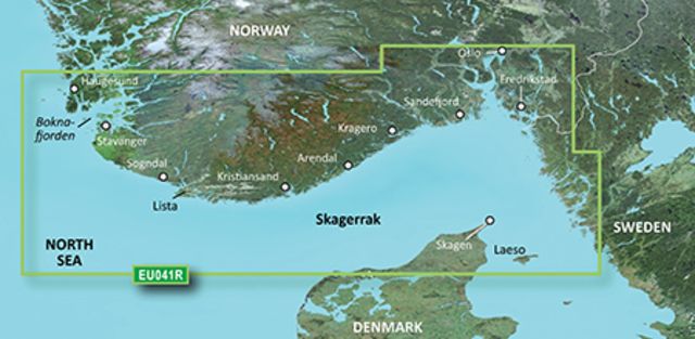 Garmin BlueChart g2 Oslo Skagerak Haugesund v2010.5-v12 microSD Card w/SD Adapter - Garmin