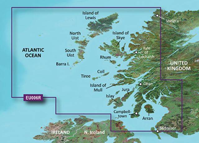Garmin BlueChart g2 Scotland West Coast v2010.5-v12 microSD Card w/SD Adapter - Garmin