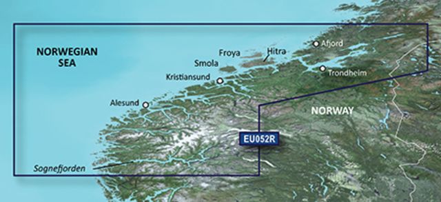 Garmin BlueChart g2 Sognefjorden Svefjorden v2010.5-v12 microSD Card w/SD Adapter - Garmin