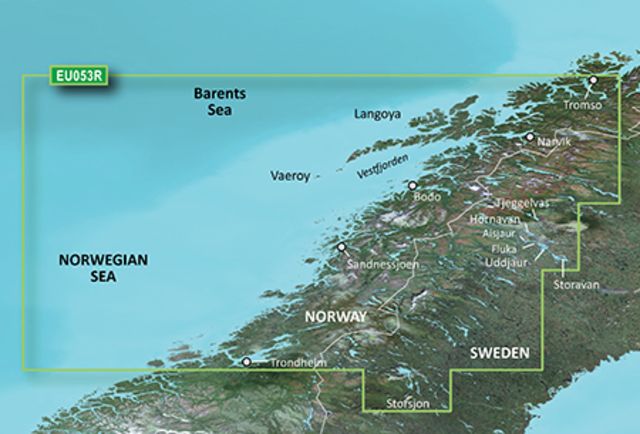 Garmin BlueChart g2 Trondheim Tromso v2010.5-v12 microSD Card w/SD Adapter - Garmin