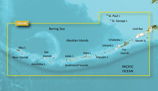 Garmin BlueChart g2 Vision - Aleutian Islands JUL 08 (US034R) SD Card - Garmin