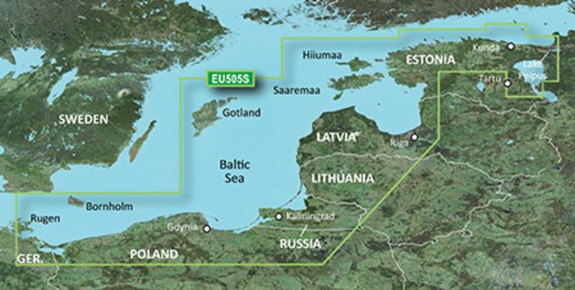 Garmin BlueChart g2 Vision - Baltic Sea East Coast JUL 08 (EU505S) SD Card - Garmin