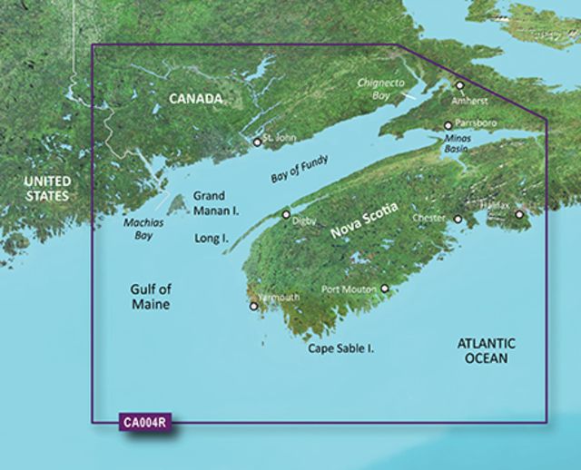 Garmin BlueChart g2 Vision - Bay of Fundy JUL 08 (CA004R) SD Card - Garmin