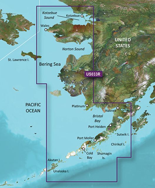 Garmin BlueChart g2 Vision - Bristol Bay-Kotzebue Snd. JUL 08 (US033R) SD Card - Garmin