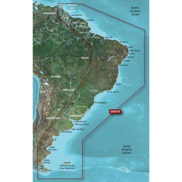 Garmin BlueChart g2 Vision HD - VSA001R - South America East Coast - microSD/SD - Garmin