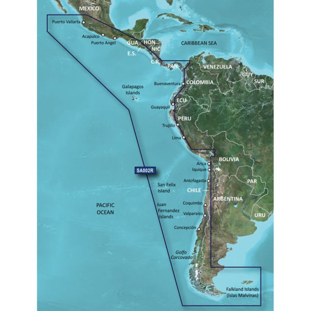 Garmin BlueChart g2 Vision HD - VSA002R - South America West Coast - microSD/SD - Garmin