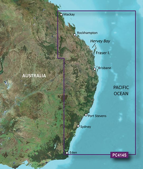 Garmin BlueChart g2 Vision - Mackay to Twofold Bay JUL 08 (PC414S) SD Card - Garmin