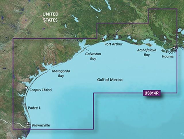 Garmin BlueChart g2 Vision - Morgan City-Brownsville JUL 08 (US014R) SD Card - Garmin