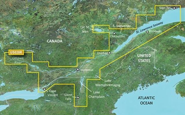 Garmin BlueChart g2 Vision - St. Lawrence Seaway JUL 08 (US020R) SD Card - Garmin