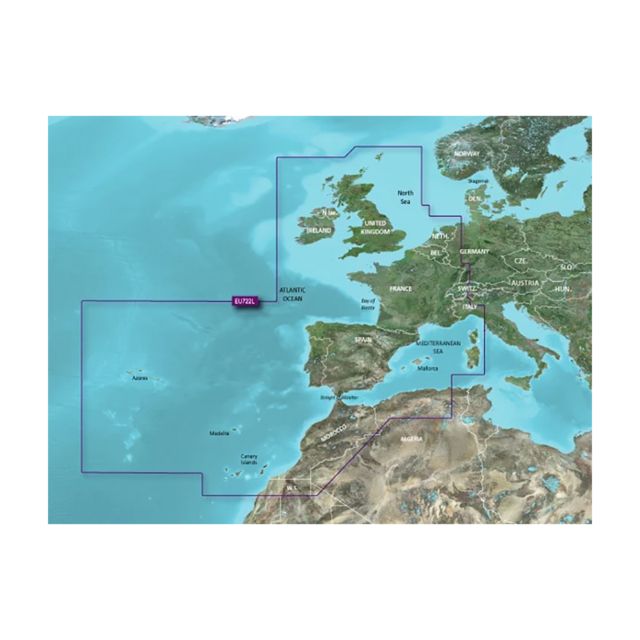Garmin Europe Atlantic Coast BlueChart g3 Vision VEU722L - Garmin