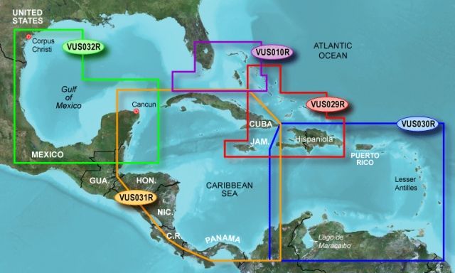 Garmin BlueChart g2 Vision - Southern Gulf of Mexico JUL 08 US032R SD Card - Garmin