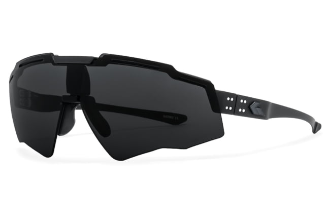 Gatorz Blastshield B2 Sunglasses Black Matte Black Logo MilSpec Ballistic Smoke w/ Anti-Fog ANSI Z87.1 Black One Size - Gatorz