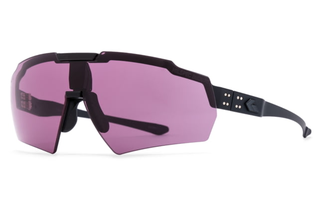 Gatorz Blastshield Sunglasses Black Logo Black Frame Ballistic Shooting Day - Low Light Array Lens - Gatorz