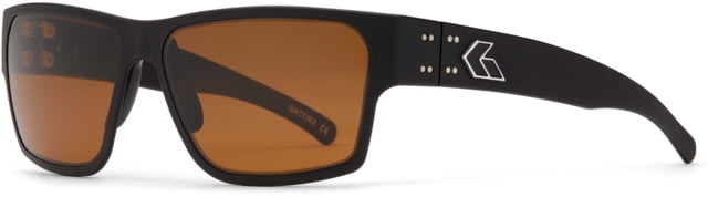 Gatorz Delta Sunglasses Matte Black Frame Brown Polarized Lens - Gatorz