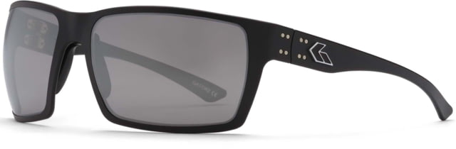 Gatorz Marauder Glasses Smoke Polarized Lens w/ Silver Mirror Black One Size - Gatorz