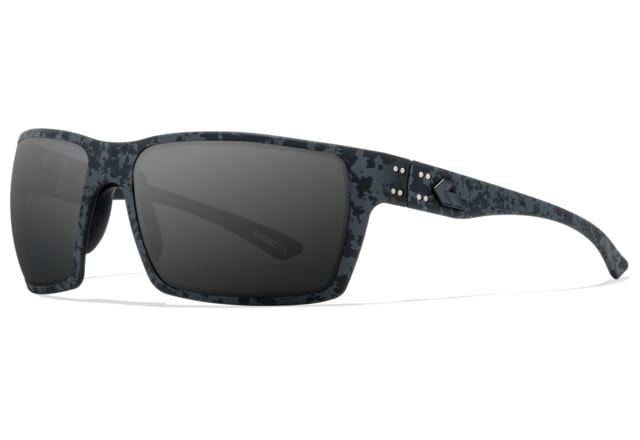 Gatorz Marauder Sunglasses Stealth Grafitti Frame with Black Logo Smoke Polarized Lenses - Gatorz