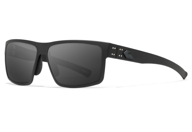 Gatorz Rig Sunglasses Black Frame with Black Logo MilSpec Ballistic Anti-Fog Smoke Lenses