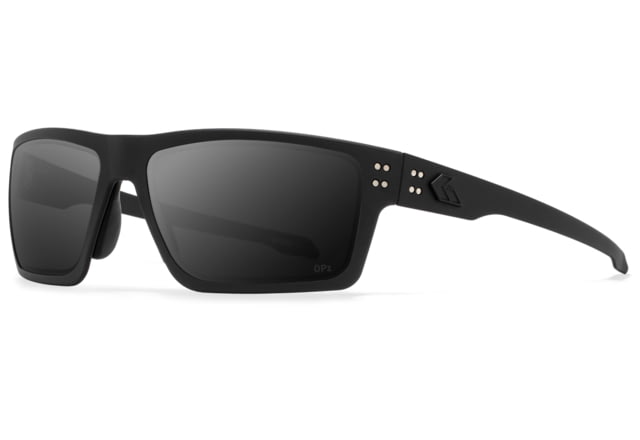 Gatorz Sentix Glasses Black/Matte Black Logo/Polarized Smoke Medium - Gatorz