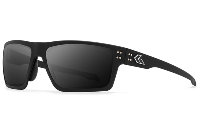 Gatorz Sentix Glasses Black/Silver Logo/Smoke Medium - Gatorz