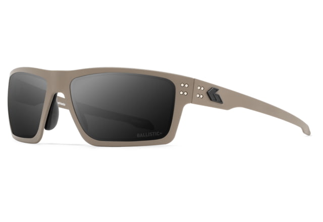 Gatorz Sentix Glasses Smoke w/ Anti-Fog Tan/Matte Black Logo Medium - Gatorz