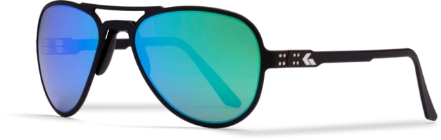 Gatorz Skyhook Sunglasses Black Frame Brown Polarized w/Green Mirror Lens - Gatorz