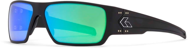 Gatorz Specter Sunglasses Cerakote Black Frame Brown Polarized w/Silver Mirror Lens - Gatorz