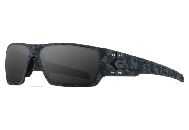 Gatorz Specter Sunglasses Stealth Graffiti Frame with Black Logo Smoke Polarized Lenses - Gatorz