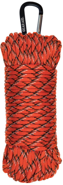 Gear Aid 550 Paracord 100ft Orange/Reflective