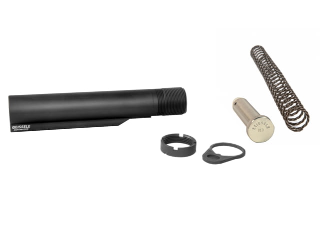 Geissele Premium Mil-Spec Buffer Tube Assembly With Super 42 H37075-T6 AR-15/M4 Black
