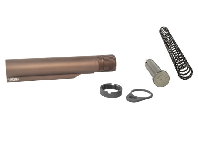 Geissele Premium Mil-Spec Buffer Tube Assembly With Super 42 H2 7075-T6 AR-15/M4 Desert Dirt Color