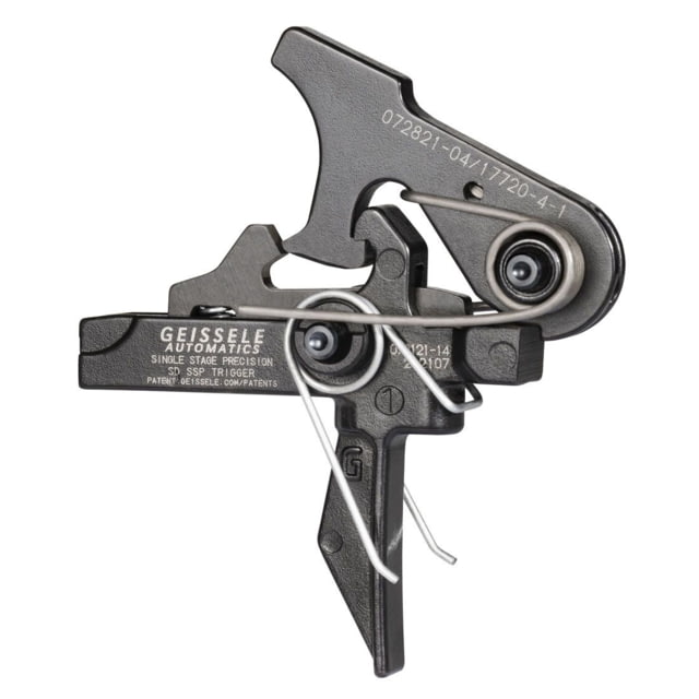 Geissele Single-Stage Precision Dynamic Flat Trigger 3.75 lb Pull Black