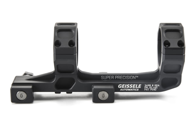 Geissele Geissele AR-15/M4 Super Precision Scope Mount 34 mm Tube 0 MOA Extended Type 3 Anodized Black