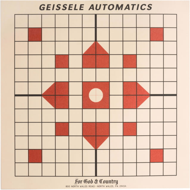 Geissele Rifle Target Pad Gen 2 Buff/Red 50 - Geissele