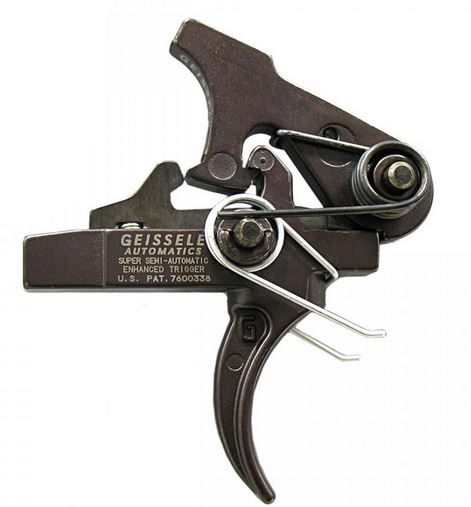 USED Geissele Super Semi-Automatic Enhanced Large Pin Trigger AR-15 2.9-3.8 lb Black  EDEMO8 Used Condition Fair - Geissele