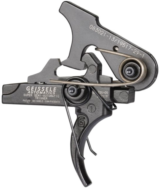 EDEMO Geissele Super Semi-Automatic AR-10/AR-15 Trigger Curved 4.5 lb Pull Black  EDEMO6 Used Condition Fair - Geissele