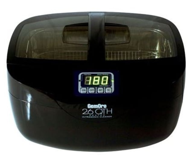 GemOro 2.6 Qt Ultrasonic Cleaner With Heater Black GEMORO - Gemoro