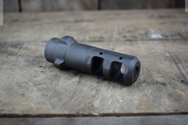 USED Gemtech Tri-Lock .338 Lapua Muzzle Brake for Arrow QM Suppressor M18x1.5RH Black - Gemtech