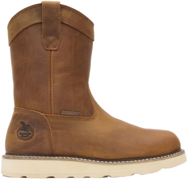 Georgia Boot Core 37 Wedge with 10in Steel Toe Men's Pull-On Work Boot 12 US Medium Barracuda Gold GB00696 12M