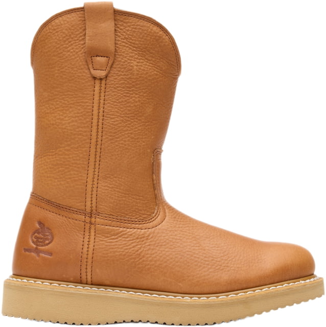 Georgia Boot Wedge Steel Toe Men's Pull-On Work Boot 10 US Medium Barracuda Gold G5353 10M