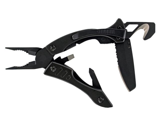 Gerber Crucial Black Multi-Tool w/Strap Cutter SS - Gerber