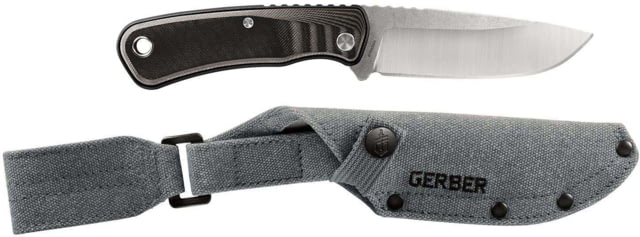 Gerber Downwind Drop Point Fixed Blade Knife 8.97in Black G-10 Handle - Gerber