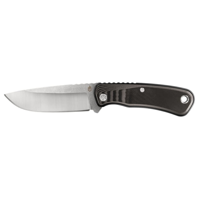 Gerber Downwind Folding Knife4.25in 7Cr17MoV Steel Stonewash Drop Point Blade Black G-10 Scale Handle - Gerber
