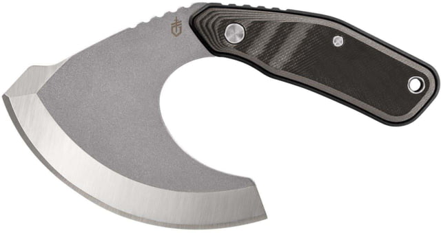 Gerber Downwind Ulu Fixed Blade Knife 6.54in Black G-10 Handle - Gerber