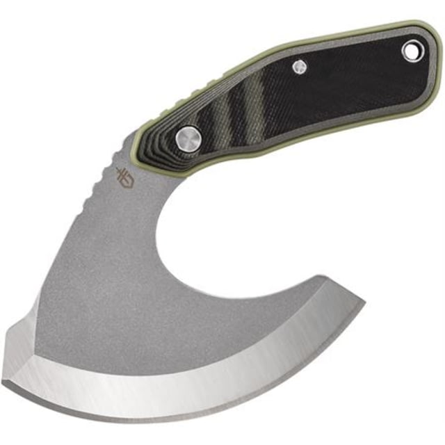 Gerber Downwind Ulu Fixed Blade Knife 6.54in Olive G-10 Handle - Gerber Knives