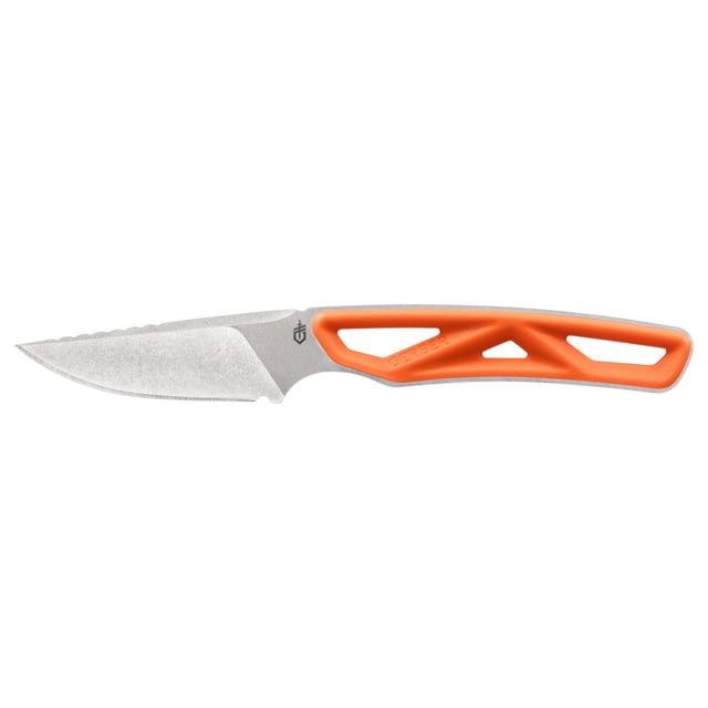 Gerber Exo-Mod Fixed Blade Knife 7Cr17 Steel Plain Edge Orange Handle 7.33in OVL Black - Gerber