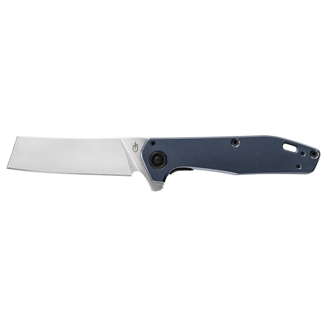 Gerber Fastball Cleaver Folding Knife CPM 20CV Steel Plain Edge Urban Blue Handle - Gerber
