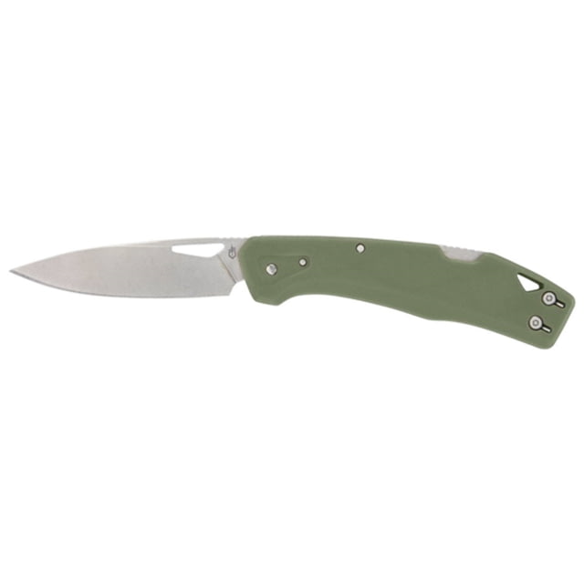 Gerber Knives Lst Linchen Green Folding Knife Gfn 2.5in Stonewash Clip Point