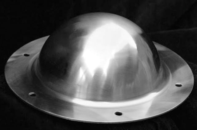 Get Dressed For Battle Bosses Buckler 7 1/2in Diameter Spun Boss Of 14 Gauge 2Mm Steel Polished To Remove The Spinning Marks - Get Dressed For Battle