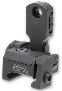 GG&G MAD Top Mounted Deployable Rear Sight Black - Gg&G