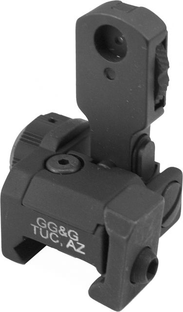 GG&G MAD Top Mounted Deployable Rear Sight Black - Gg&G
